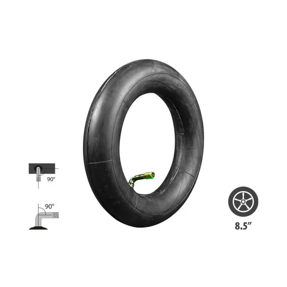 Chambre à air 8,5X2 valve 90x90° 134mm (jante zero)